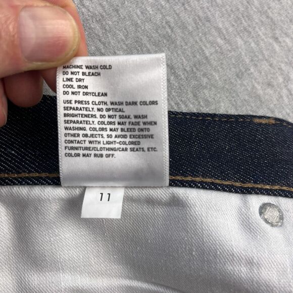 Uniqlo Selvedge Jeans Mens 29x34 Slim Straight Blue Kaihara Japanese Denim - Picture 12 of 16